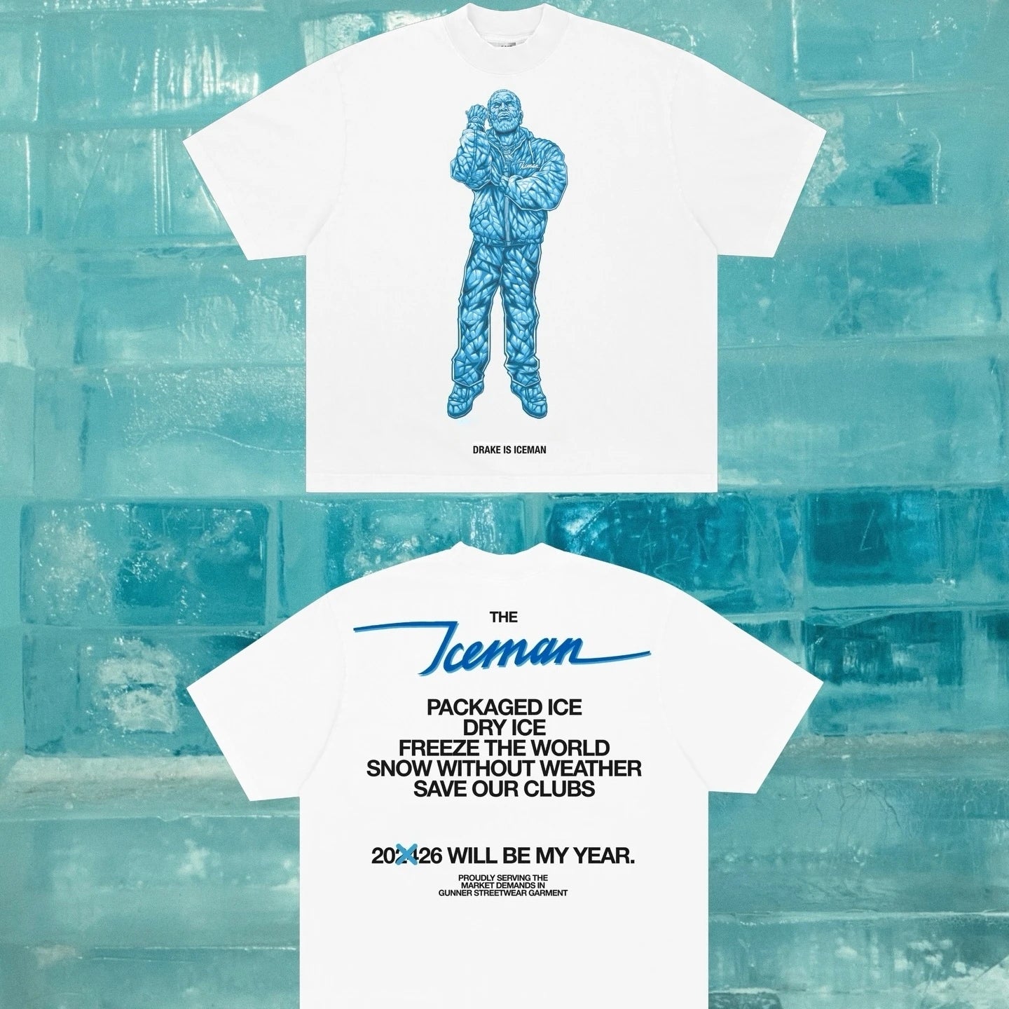 Iceman Figure T-Shirt (Double Sided)